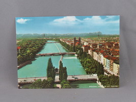 Vintage Postcard - Isar River through Munich - Farbfoto - £11.99 GBP