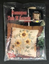 Bernat Homespun Tole &#39;N Accents Sunflower Trio Craft Kit Vintage Factory... - £11.31 GBP