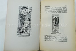 1900 Antique Heraldry Bookplate Art Engraving Colonial Amer Writing Table 20thC - $67.27