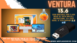Mac OS X Ventura 13.6 Bootable USB Flash Drive Install Upgrade Repair - £23.89 GBP