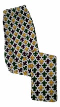 Mardi Gras Fleur De Lis Leggings Toddler 2T 3T Purple Green Yellow White Soft Kn - £13.49 GBP