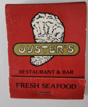 Oyster&#39;s Restaurant and Bar Matchbook Texas - $6.88