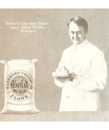 1904 Gold Medal Flour Washburn Crosby Advertisement Baking Ephemera 8 x ... - $28.05 CAD