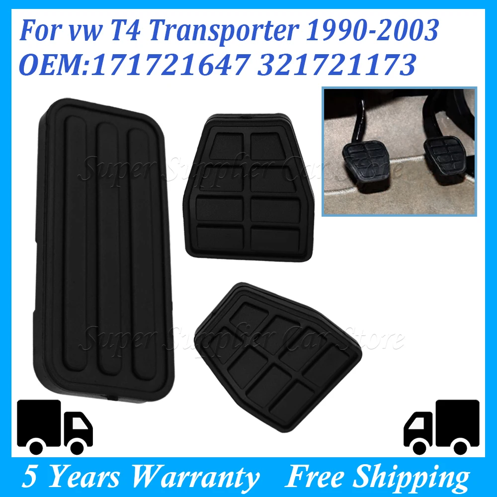 Fits for VW T4 Transporter 1990-2003 Brake Clutch Pedal Rubber Replace 1... - $21.73
