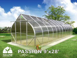 Greenhouse Kit ClimaPod PASSION 9×28 With 4-mm Polycarbonate - $4,049.00+