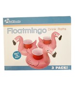 Flamingo Floating Blow Up Drink Rafts 3/box NWT - $15.00