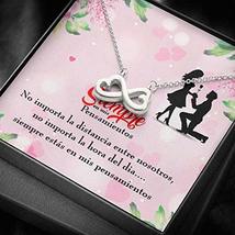Express Your Love Gifts Siempre en mis Pensamientos Spanish Necklace Infinity Pe - £27.82 GBP