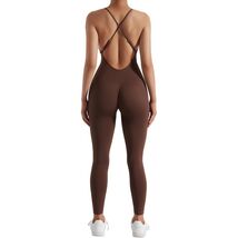 RUUHEE Women&#39;s Brown Seamless Backless Tummy Control Jumpsuit Size XL - $6.08