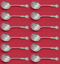 Old Colonial by Towle Sterling Silver Cream Soup Spoon Set 12 pieces 6" - $1,144.39 CAD