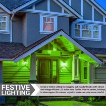 LED A19 Colored Light Bulb, 3 Watts (25w Equivalent), E26 Medium Base, N... - $27.23