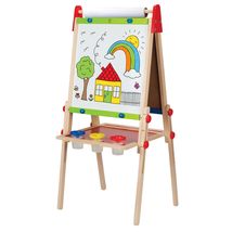 Award Winning Hape All-in-One Wooden Kid&#39;s Art Easel with Paper Roll and Accesso - £54.57 GBP
