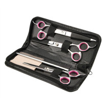 Professional Pet Dog Grooming Scissors Set Straight Curved Thinning Shea... - £29.50 GBP