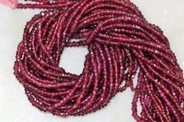 Very Good  quality  13 inch long strand Natural  gemstone Faceted Rondelles Bead - £17.68 GBP