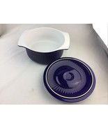 Dish Cobalt Blue 3 Qt Baking Casserole with Lid Roscho - $752.48 MXN