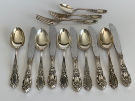 Antique Towle King Richard 13 Pieces Sterling Silver Flatware - £709.79 GBP
