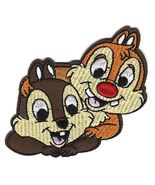 3.5X3" Chip n Dale Disney chipmunks IRON ON / SEW ON PATCH mischievous g... - $9.49