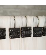 Rustic Faux Silver Multi Horseshoes Charm Bathroom Shower Curtain Hooks ... - $583.88 MXN