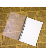 Transparent Hardcover Graph Paper Spiral Notebook 160 Pages Grid Paper J... - £9.66 GBP