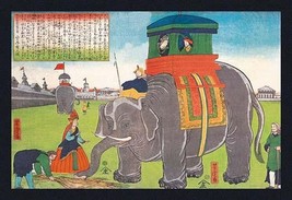 Elephant Taking a Lunch Break - Art Print - £17.55 GBP+