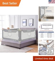 Elegant Grey Toddler Bed Rails - Adjustable, Tool-free Installation for ... - $88.49 Elegant Grey Toddler Bed Rails - Adjustable, Tool-free Installation for ... - $88.49
