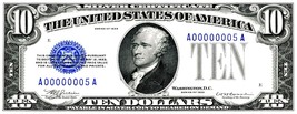 Currency Bank Note Poster -  US $10.00 Dollar (1933) - Canvas Poster 10&quot;... - $19.99
