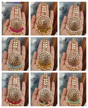 Joharibazar Bollywood Kundan Gold Plated MangTika Tikka Jewelry Set A - £21.00 GBP