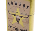 Cowboy To the Bone - Buck Wear  Zippo Lighter Tumbled Brass - £23.28 GBP