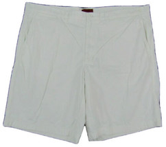 Alfani Classic Fit Flat Front White Shorts Mens Waist 40&quot; Inseam 10&quot; 100... - $19.80