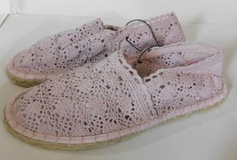 Soda Crochet Espadrille Pink Shoes Size 6 Brand New - £23.29 GBP