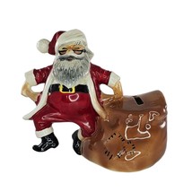 Vintage Twin Winton Santa Claus Piggy Bank Ceramic Pasadena California RARE - £137.61 GBP