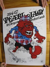 Pearl Jam Affiche Nijmegen Pays-Bas Juin 28, 2007 - $4,364.68 MXN