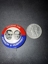 Citizens for LYNDON JOHNSON HUBERT HUMPHREY 1 3/8" political button pin ... - $77.47 MXN Citizens for LYNDON JOHNSON HUBERT HUMPHREY 1 3/8" political button pin ... - $77.47 MXN