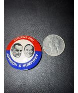 Citizens for LYNDON JOHNSON HUBERT HUMPHREY 1 3/8" political button pin ... - $78.11 MXN Citizens for LYNDON JOHNSON HUBERT HUMPHREY 1 3/8" political button pin ... - $78.11 MXN