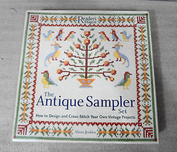 Antique Sampler Set Cross Stitch Alison Jenkins Readers Digest NEW - £23.81 GBP