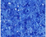BeadTin Medium Sapphire Transparent 12mm Sunburst Craft Beads (450pcs) - $3.49