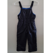 Old Navy Snow Bibs Ski Jumpsuit Overalls Fleece Lined Blue Childs 4T/4A - £15.67 GBP