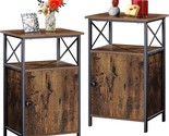 Tall Side Storage, Large Capacity 26&quot; Bedside Nightstand For Living Room... - $233.99