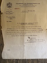 Vecchia lettera documento ufficiale d&#39;epoca, Palestina, 1938 - €13,13 EUR