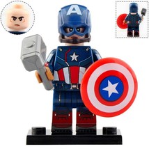 Captain America (Worthy of Mjolnir) Avengers Endgame Custom Minifigures Toy - $2.99