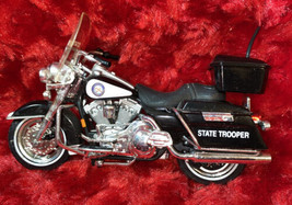 VINTAGE 1998 Maisto Harley Davidson Florida State Trooper 1:18 Motorcycle  - £9.02 GBP