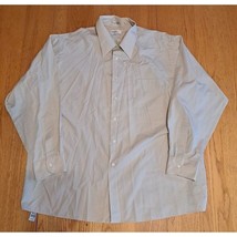 Mens van heusen khaki 18 34/36 Dress Shirt - $7.70