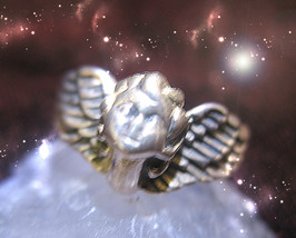 HAUNTED RING SALEM WITCHES ANGELIC KEYS TO DIVINE FREEDOM NEW ENGLAND MA... - $303.77