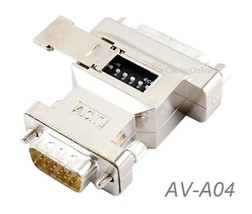 Vga Hd15 Male To Db15 Female Pc To Mac Monitor Adapter W/ Dip Switches - - $29.99
