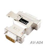 Vga Hd15 Male To Db15 Female Pc To Mac Monitor Adapter W/ Dip Switches - - £22.41 GBP