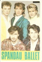 ⭕VTG card pocket calendar 1986 SPANDAU BALLET Portugal group music singer - $85.07 MXN