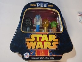 2015 Star Wars Limited Edition Darth Vader Pez Collector Set Tin C3PO R2D2 Yoda - £13.34 GBP