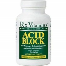 Rx Vitamins Acid Block 60 Chewable Tablets - £16.72 GBP