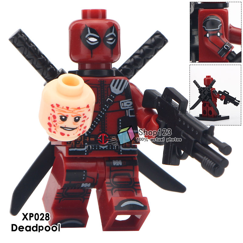 Wade Wilson Deadpool with Guns Superhero Marvel X-men Single Sale Minifi... - $2.85