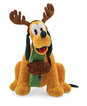 Disney Store Holiday Pluto Hot Cocoa Christmas Plush NEW - $612.74 MXN