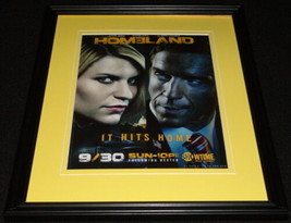 Homeland 2012 11x14 Framed ORIGINAL Advertisement Claire Danes Showtime - £25.89 GBP